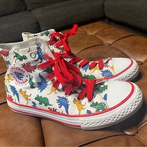 Converse Chuck Taylor All Star Hi Dinosaurs Dinoverse Kids US 3 Multicolor